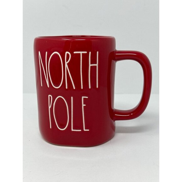 Rae Dunn NORTH POLE Mug Red Ceramic LL Magenta Santa Christmas Holiday Cup Gift - Picture 10 of 10